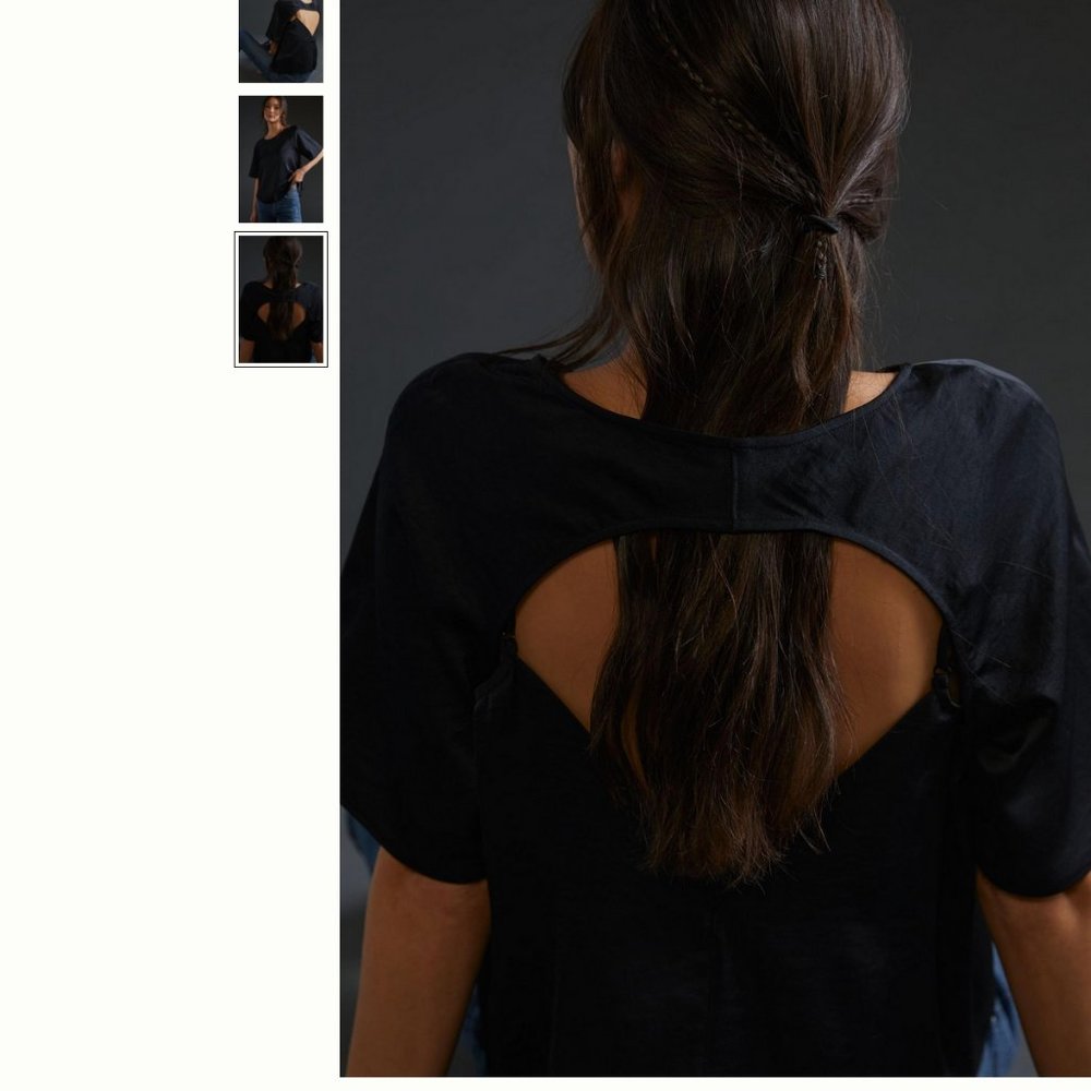 Daily Practice by Anthropologie Sleek Open-Back Top - Picture 3 of 5